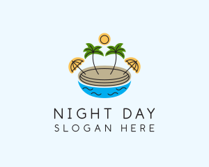 Beach Resort Island  logo design