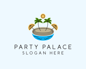 Beach Resort Island  logo design