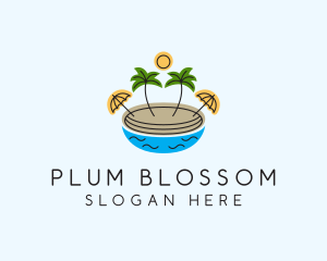 Beach Resort Island  logo design