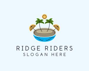 Beach Resort Island  logo design