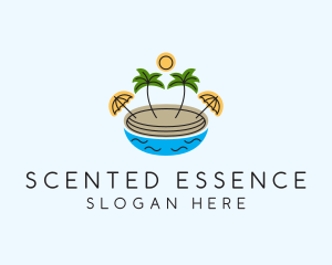 Beach Resort Island  logo design