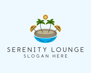 Beach Resort Island  logo design