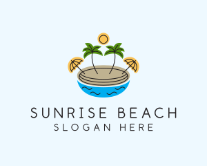 Beach Resort Island  logo design