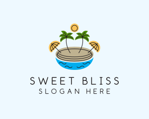 Beach Resort Island  logo design