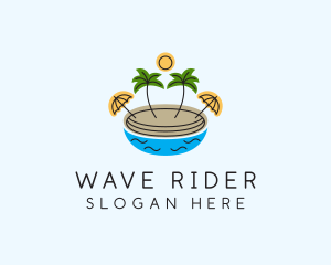 Beach Resort Island  logo design