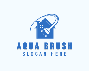 Renovation Paintbrush Repair logo design