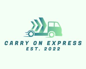 Fast Delivery Truck Express logo design