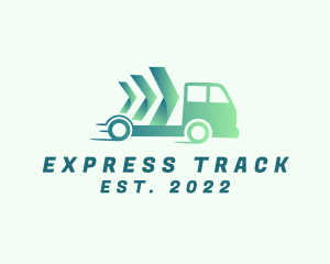 Fast Delivery Truck Express logo design