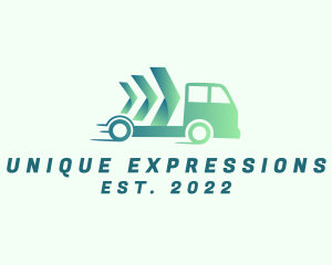 Fast Delivery Truck Express logo design