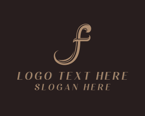 Seamstress Fashion Boutique Letter F logo