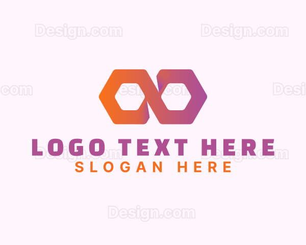 Hexagon Infinity Loop Logo