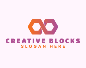 Hexagon Infinity Loop logo design