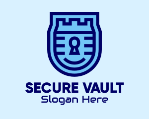 Blue Security Lock  logo