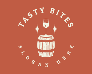 Liquor Wine Barrel logo