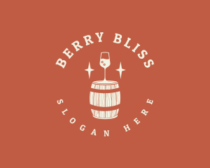 Liquor Wine Barrel logo design