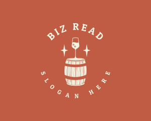 Liquor Wine Barrel logo design