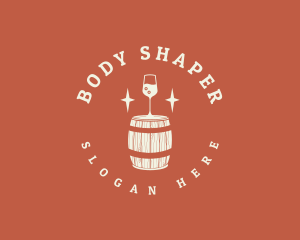 Liquor Wine Barrel logo design