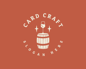 Liquor Wine Barrel logo design