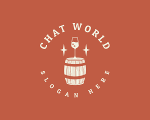 Liquor Wine Barrel logo design