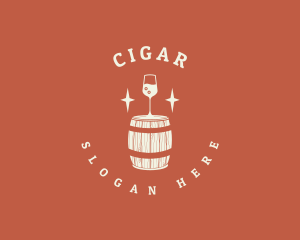 Liquor Wine Barrel logo design