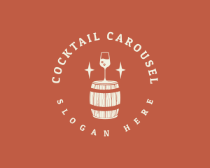 Liquor Wine Barrel logo