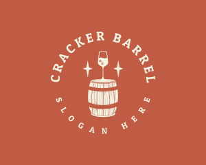 Liquor Wine Barrel logo design