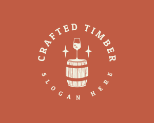 Liquor Wine Barrel logo design