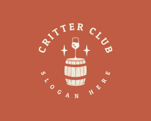 Liquor Wine Barrel logo design