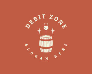 Liquor Wine Barrel logo design