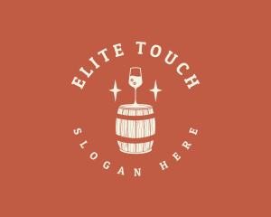 Liquor Wine Barrel logo design