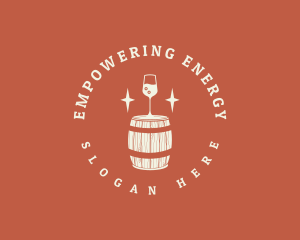 Liquor Wine Barrel logo design