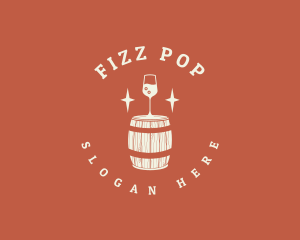 Liquor Wine Barrel logo design