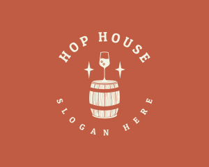 Liquor Wine Barrel logo