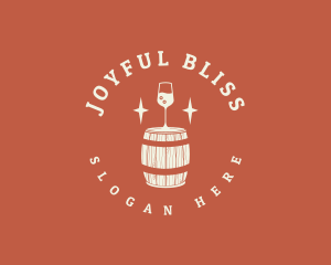 Liquor Wine Barrel logo design