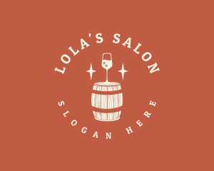 Liquor Wine Barrel logo design