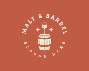 Liquor Wine Barrel logo