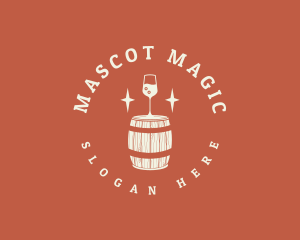 Liquor Wine Barrel logo design