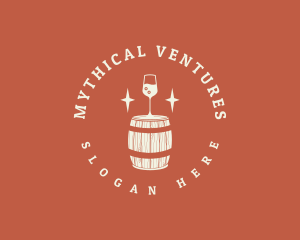 Liquor Wine Barrel logo design