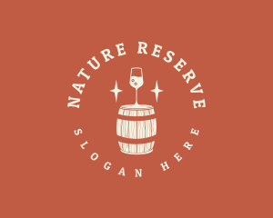 Liquor Wine Barrel logo design