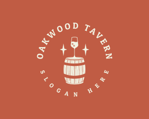 Liquor Wine Barrel logo