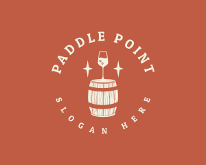 Liquor Wine Barrel logo design