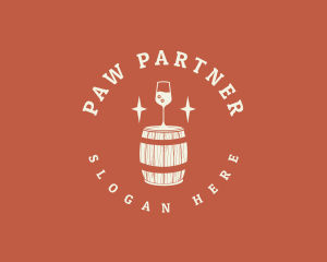 Liquor Wine Barrel logo design