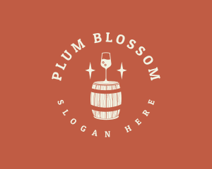 Liquor Wine Barrel logo design