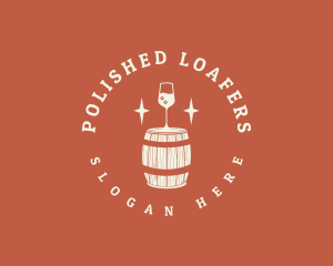 Liquor Wine Barrel logo design