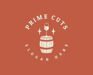 Liquor Wine Barrel logo design