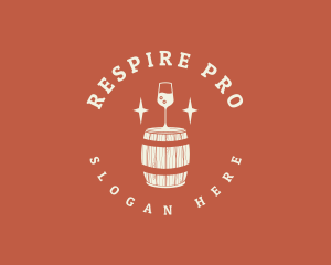 Liquor Wine Barrel logo design