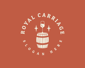 Liquor Wine Barrel logo design