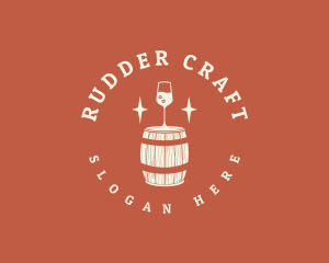 Liquor Wine Barrel logo design