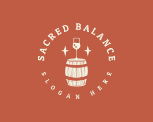 Liquor Wine Barrel logo design