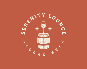 Liquor Wine Barrel logo design